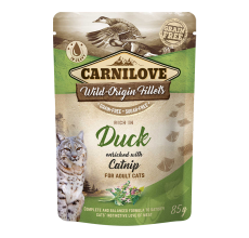 Carnilove Duck enriched with Catnip for Adult Cats (Wet Food Pouches) 85g