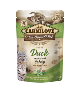 Carnilove Duck enriched with Catnip for Adult Cats (Wet Food Pouches) 85g