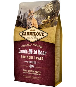 Carnilove Lamb & Wild Boar for Adult Cats 2kg