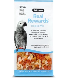 Real Reward Large Parrot Treats - Tropical Mix 170g