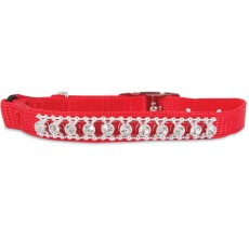 Petmate RED BILING ELASTIC CAT COLLAR
