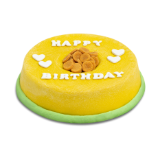 Doggy-Bowl Cake for Dogs (Yellow)