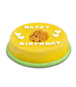 Doggy-Bowl Cake for Dogs (Yellow)