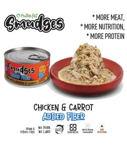 Smudges Adult Cat Tuna Flakes With Chicken & Carrot in Gravy 80g