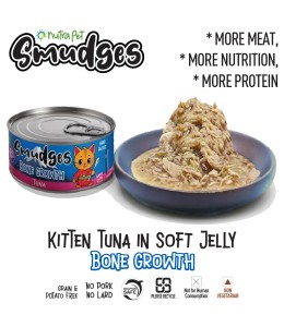 Smudges Kitten Tuna Minced in Soft Jelly 60g