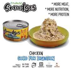 Smudges Adult Cat Chicken Flakes in Gravy 80g