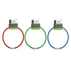 M-PETS Shiny Adjustable Silicon Led Collar - 1pc