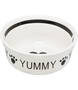 Trixie Yummy Bowl Ceramic For Dogs-15Cm/White