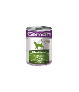 Gemon Cat Wet Food - Pate Sterelized with Turkey 400gm