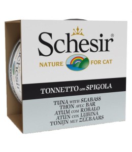 Schesir Cat Wet Food-Tuna With Seabass 85g