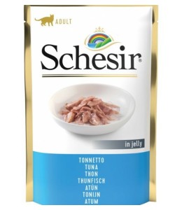 Schesir Cat Pouch Jelly Tuna For Adult 85g