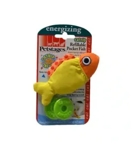 PetStages Catnip Refillable Pocket Fish