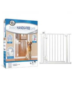 Four Paws Metal Foot Release Dog Gate, 30-34 x 32 and