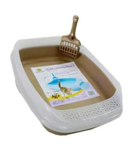 Nutrapet Cat Toilet Little Cat Litter Box Brown 46*36.6*11 cm