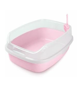 Nutrapet Cat Toilet XL Deodorized Cat Litter Box Pink 62*46*23 cm
