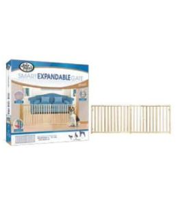 Four Paws Safety Gate Vertical Wood Slat Gate 53-96 and x 24