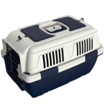 Nutrapet Dog Cat Carrier Box Closed Top Dark Blue L55CmsX W33Cms X H30 Cms