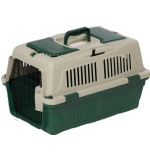 Nutrapet Dog Cat Carrier Box Closed Top Dark Green L55CmsX W33Cms X H30 Cms