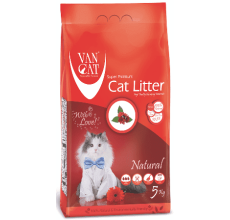 Van Cat White Bentonite Clumping Cat Litter Unscented 5Kg Cat Litter