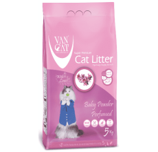 Van Cat White Bentonite Clumping Cat Litter Baby Powder 5Kg Cat Litter