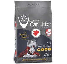 Van Cat White Bentonite Clumping Cat Litter Grey 10KG Cat Litter