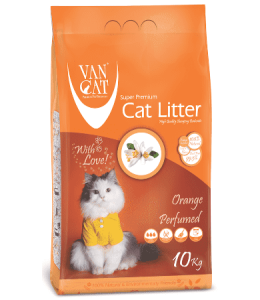 Van Cat White Bentonite Clumping Cat Litter Orange 10Kg