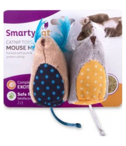 SmartyKat® Mouse Mates™ Set of 2 Catnip Cat Toys