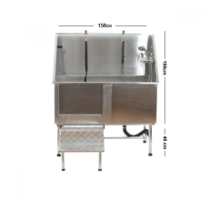 Grooming Bath Tub 158cm x 68 cm x 40 cm Bath Tub Non Hydraulic Fixed Tub