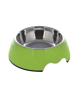 Nutrapet Melamine Round Bowl Dull Green L:22 * 7.5Cms 700/ml 23.6oz