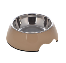 Nutrapet Melamine Round Bowl Brown S: 14*4.5 Cms 160/ml 5.4oz