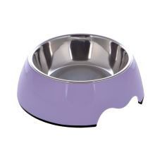 Nutrapet Melamine Round Bowl Purple S: 14*4.5 Cms 160/ml 5.4oz