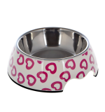 Nutrapet Applique Melamine Round Bowl Sets,Heart L:22 * 7.5Cms 700/ml 23.6oz