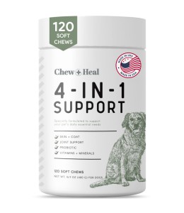 Chew & Heal - 4-In-1 Support Multivitamin Dog Supplement - 250gm