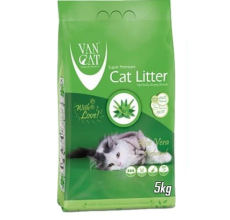 Van Cat White Bentonite Clumping Cat Litter Aloe Vera 5Kg Cat Litter