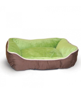 K&H Self-Warming Lounge Sleeper Small Mocha/Green 16" x 20"/41X51Cm