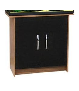 Aqua One Vogue Cabinet 135 Only - 80x42x75 Walnut And Gloss Black