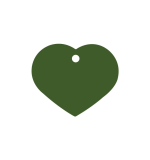 Imarc Pet Tag Heart L Green