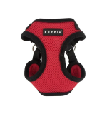 PUPPIA SOFT HARNESS C RED S Neck 11.0-12.6