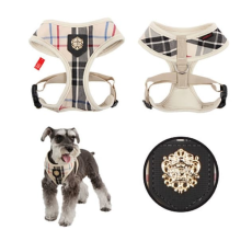 PUPPIA JUNIOR HARNESS A BEIGE L Neck 14.5' Chest 20-29"