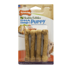 Nylabone Healthy Edibles Puppy Sweet Potato & Turkey 4 count Blister Card Petite