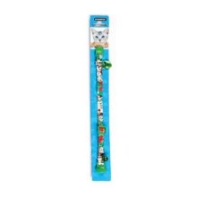 Dogness Polyester Cat Collar-Green with Playing Card Design (Old Stock – visible age/cosmetic wear)