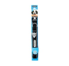 Dogness Reflective Black Collar S (Old Stock – visible age/cosmetic wear)
