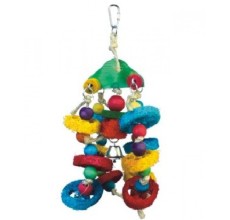 Nutrapet Hanging Bird Toy L37*H14cms (Old Stock – visible age/cosmetic wear)