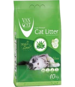 Van Cat White Bentonite Clumping Cat Litter Aloe Vera 10KG