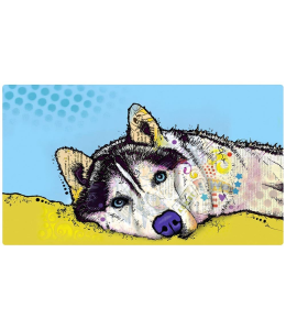 Drymate Placement Mats For Dogs Siberian Husky 16 X 28 Inches
