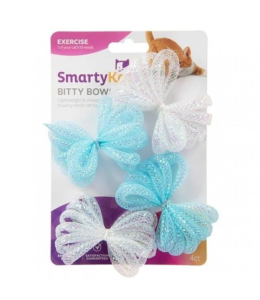 SmartyKat® Bitty Bows™ Set of 4 Mesh Ball Cat Toys