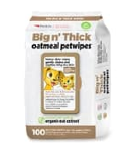 Petkin Big N' Thick Oatmeal Petwipes 100ct