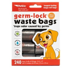 Petkin Germ-Lock Waste Bags Citrus - 240ct
