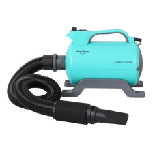 Shernbao Super Cyclone Single Motor Dryer With heating unit With 3pcs Blower Nozzles and Flexible Hose (φ50mm) Spring Green UK Plug