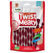 Dentalight 5" Twist Meaty beef flavour 100g/bag